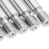 5PCS 1.75mm MK8 M6x30mm Stainless Steel Nozzle Throat With Teflon For 3D Printer Extruder