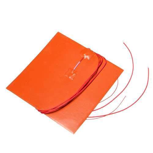 110V/220V 500W 200X200mm Thermistor Silicone Heated Bed Heating Pad for 3D Printer