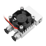 2 In 1 Out Single Head Double Color Extruder with Cooling Fan for 3D Printer 0.4mm 1.75mm Nozzle