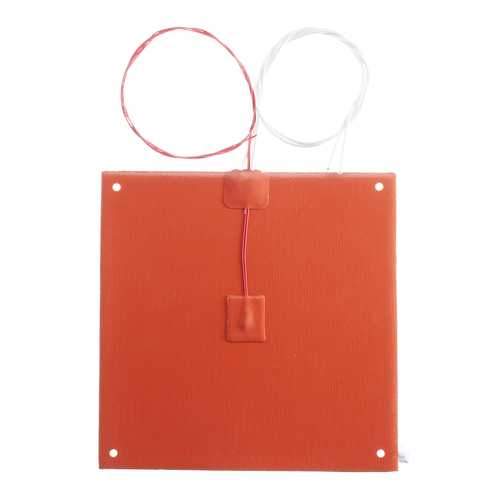 200x200mm 120v/220v 200W Silicone Heated Bed Heating Pad With Hole For 3D Printer