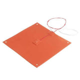 200x200mm 120v/220v 200W Silicone Heated Bed Heating Pad With Hole For 3D Printer