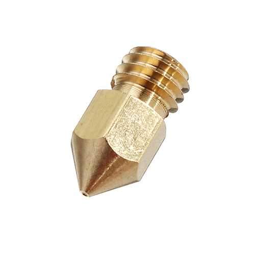 Creality 3D?&reg; 0.4mm Copper M6 Thread Extruder Nozzle For 3D Printer