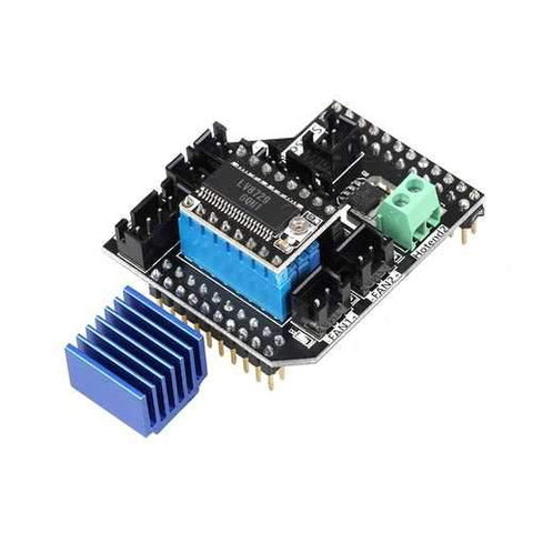 Lerdge?&reg; Dual Extruder Module 2 in 1 Out/2 in2 Out Module With LV8729 Stepper Motor Driver For 3D Printer LERDGE-S Board