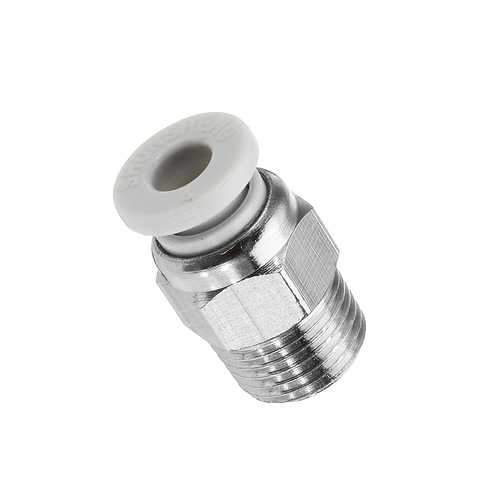 Creality 3D?&reg; Silver 1/8 Teeth Thread Nozzle Quick Direct Pneumatic Connector For 3D Printer