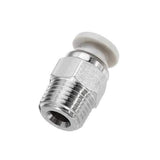 Creality 3D?&reg; Silver 1/8 Teeth Thread Nozzle Quick Direct Pneumatic Connector For 3D Printer