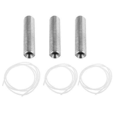 3Pcs/Pack M6 1.75mm Filament Nozzle Throat with Teflon Tube for 3D Printer