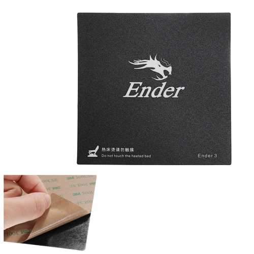 Creality 3D?&reg; 235*235mm Frosted Heated Bed Hot Bed Platform Sticker With 3M Backing For Ender-3 3D Printer Part