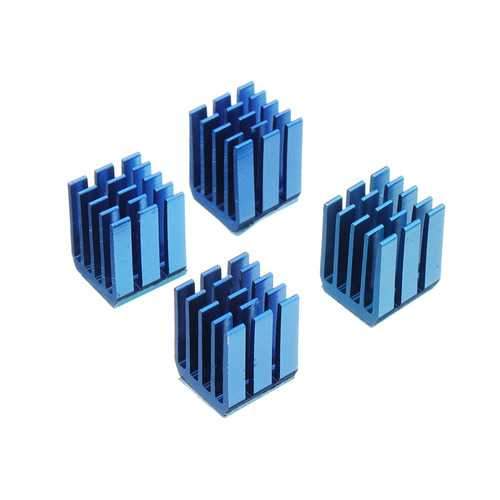 20PCS Blue TMC2100 Stepper Motor Driver Cooling Heatsink With Back Glue For 3D Printer