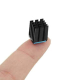 20PCS Black TMC2100 Stepper Motor Driver Cooling Heatsink With Back Glue For 3D Printer