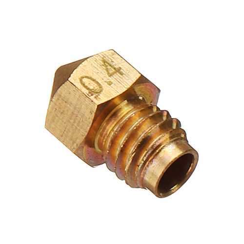 M5 Screw Thread 0.4mm V6 Brass Nozzle for 3D Printer 1.75mm Filament