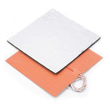 220V 750W 300*300mm Silicone Heated Bed Heating Pad + Foil Self-adhesive Heat Insulation Cotton DIY Part for 3D Printer Hot Bed