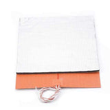 220V 750W 300*300mm Silicone Heated Bed Heating Pad + Foil Self-adhesive Heat Insulation Cotton DIY Part for 3D Printer Hot Bed