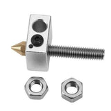 MK8 Aluminum Heating Block + 1.75mm 0.2/0.3/0.4/0.5/0.8mm Nozzle + M6*30mm Throat Kit For 3D Printer Part