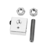 MK8 Aluminum Heating Block + 1.75mm 0.2/0.3/0.4/0.5/0.8mm Nozzle + M6*30mm Throat Kit For 3D Printer Part