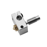 V6 PT100 Aluminum Heating Block + 1.75mm 0.2/0.3/0.4/0.5/0.8mm Copper Nozzle + Throat Kit For 3D Printer Hotend