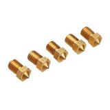 V6 PT100 Heating Block+0.2/0.3/0.4/0.5.0.8mm Brass Nozzle+Nozzle Throat DIY Kit for 1.75mm Filament