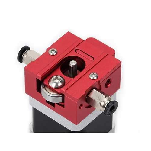 Red DIY Reprap Bulldog All-metal 1.75mm Extruder Compatible J-head MK8 Extruder Remote Proximity For 3D Printer Parts