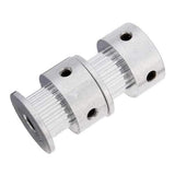 2Pcs 2GT-20 Teeth Timing Pulley Wheel 5mm 8mm Inner For 3D Printer